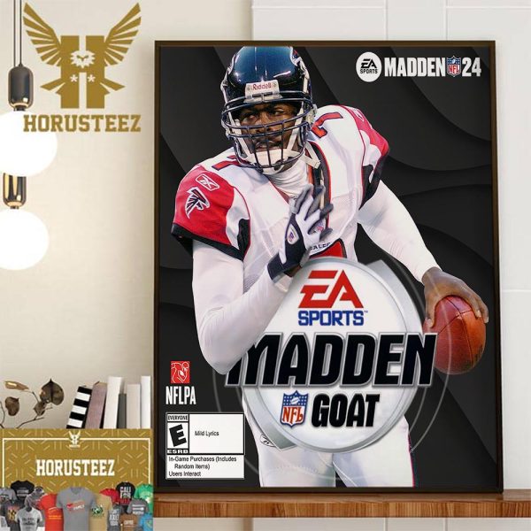 Michael Vick is Officially The Madden 24 NFL GOAT Home Decor Poster Canvas