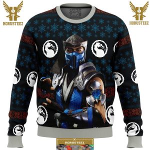 Mortal Kombat Sub Zero Gifts For Family Christmas Holiday Ugly Sweater