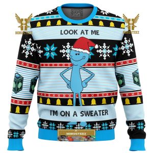 Mr Meeseeks Gifts For Family Christmas Holiday Ugly Sweater