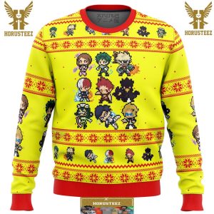 My Hero Academia Boku No Students Gifts For Family Christmas Holiday Ugly Sweater