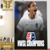 NJ NY Gotham FC Are 2023 NWSL Champions Home Decor Poster Canvas