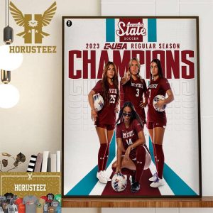 NM State Womens Soccer Are 2023 Conference USA Regular Season Champions Home Decor Poster Canvas
