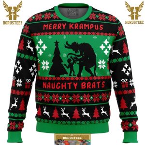 Naughty Brats Krampus Gifts For Family Christmas Holiday Ugly Sweater