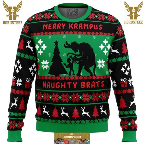 Naughty Brats Krampus Gifts For Family Christmas Holiday Ugly Sweater