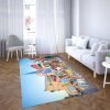 Kaws With More Hand Luxury Brand Collection Area Rug Living Room Carpet Home Decor