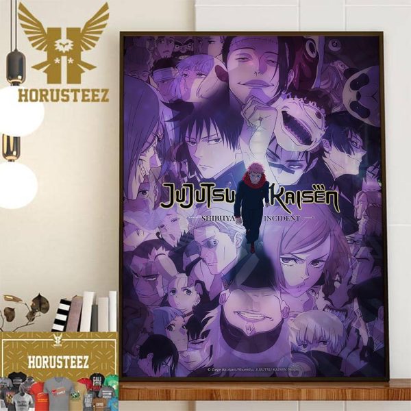 New Key Visual Of Jujutsu Kaisen Season 2 Shibuya Incident Arc Home Decor Poster Canvas