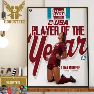 New Mexico State Soccer Loma Mcneese Is Conference USA Player Of The Year 2023 Home Decor Poster Canvas
