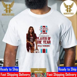 New Mexico State Soccer Xitlaly Hernandez Is Conference USA Defensive Player Of The Year 2023 Unisex T-Shirt