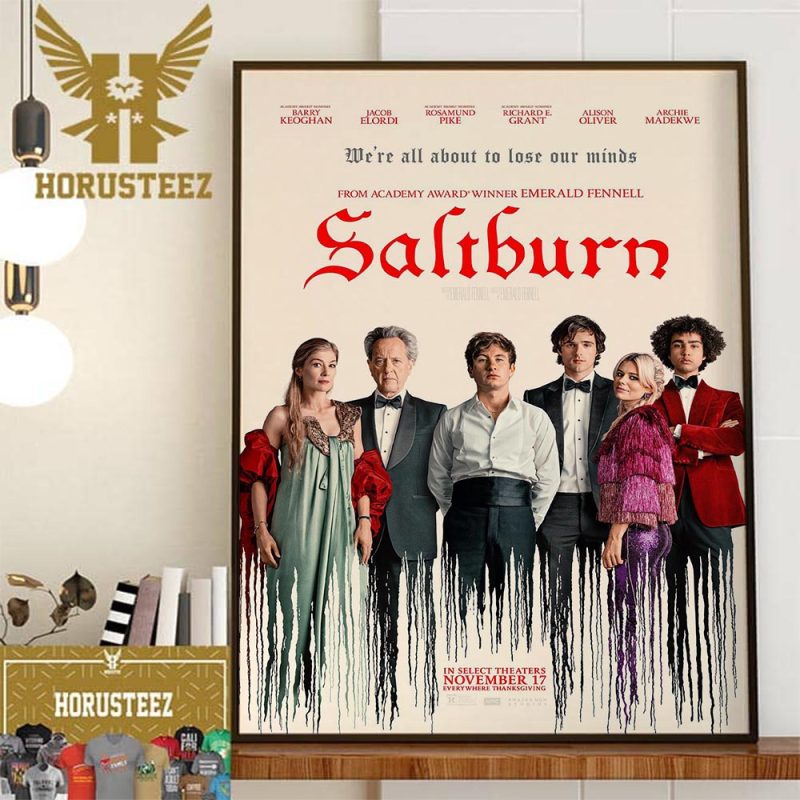 New Poster For Saltburn Movie Home Decor Poster Canvas - Horusteez