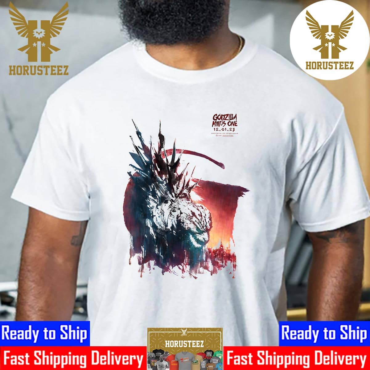 New US Poster For Godzilla Minus One Unisex T-Shirt - Horusteez