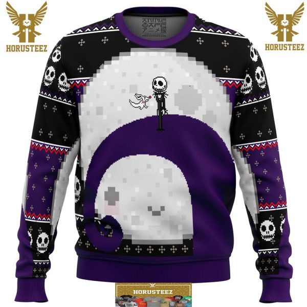 Nightmare Before Christmas Jack Moon Gifts For Family Christmas Holiday Ugly Sweater