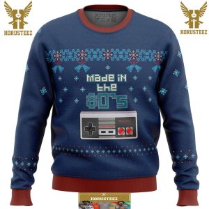 Nintendo Made In The 80s Gifts For Family Christmas Holiday Ugly Sweater