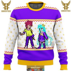 No Game No Life Sprites Gifts For Family Christmas Holiday Ugly Sweater