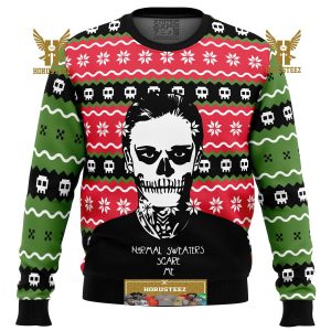 Normal Sweaters Scare Me American Horror Story Gifts For Family Christmas Holiday Ugly Sweater