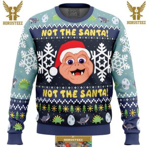 Not The Santa Dinosaurs Gifts For Family Christmas Holiday Ugly Sweater
