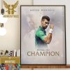 Novak Djokovic Claims A Record-Breaking Seventh Nitto ATP Finals Title Champions Home Decor Poster Canvas