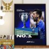 Novak Djokovic Notches 98th Career Title And A Record-Breaking 7th ATP Finals Title Home Decor Poster Canvas