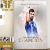 Congrats Novak Djokovic Is The 2023 Rolex Paris Masters Winner For The 7-Time Champion Home Decor Poster Canvas