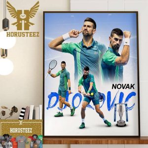 Novak Djokovic Wins 7th ATP Finals Titles Home Decor Poster Canvas