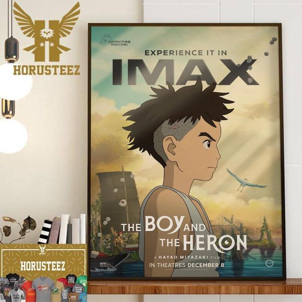 Official IMAX Poster The Boy And The Heron By Hayao Miyazaki Film Home Decor Poster Canvas