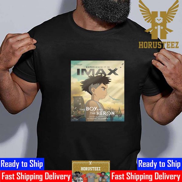 Official IMAX Poster The Boy And The Heron By Hayao Miyazaki Film Unisex T-Shirt