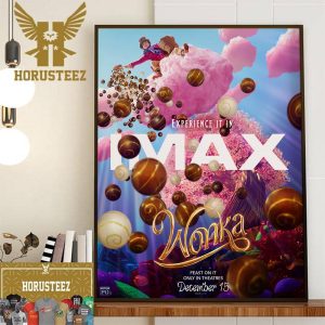 Official IMAX Poster for Wonka Home Decor Poster Canvas