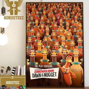 Official Poster Chicken Run Dawn Of the Nugget Home Decor Poster Canvas