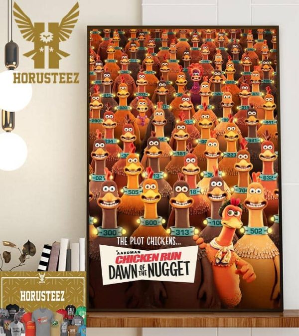 Official Poster Chicken Run Dawn Of the Nugget Home Decor Poster Canvas