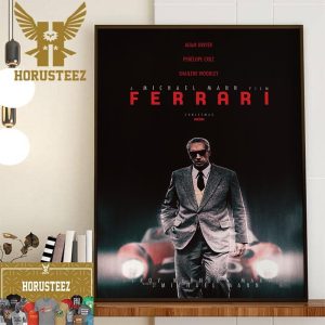 Official Poster Ferrari With Starring Adam Driver Home Decor Poster Canvas
