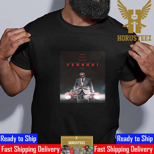 Official Poster Ferrari With Starring Adam Driver Unisex T-Shirt