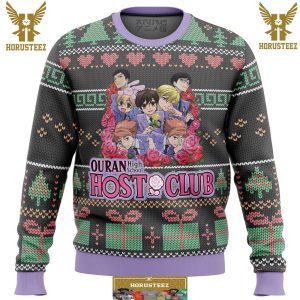 Ouran High School Alt Gifts For Family Christmas Holiday Ugly Sweater
