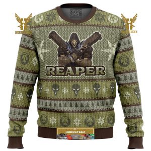 Overwatch The Reaper Gifts For Family Christmas Holiday Ugly Sweater
