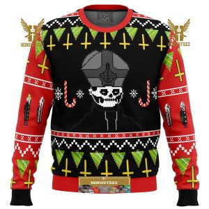 Papa Emeritus Gifts For Family Christmas Holiday Ugly Sweater
