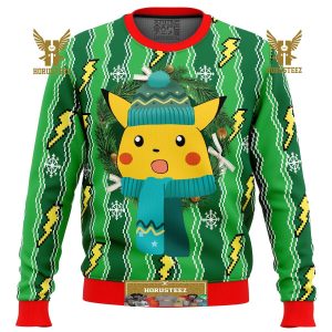 Pikachu Pokemon Gifts For Family Christmas Holiday Ugly Sweater