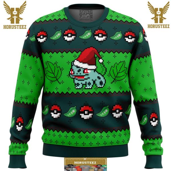 Pokemon Bulbasaur Gifts For Family Christmas Holiday Ugly Sweater