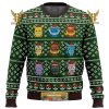 Pokemon Eating Candy Cane Charizard Gifts For Family Christmas Holiday Ugly Sweater