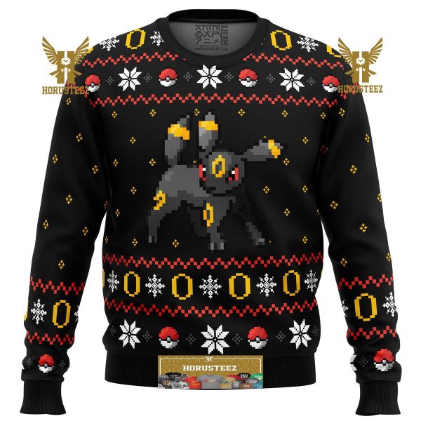 Pokemon Ring Of Umbreon Gifts For Family Christmas Holiday Ugly Sweater