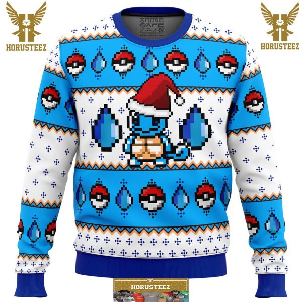 Pokemon Squirtle Gifts For Family Christmas Holiday Ugly Sweater