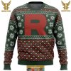 Pokemon Team Rocket Red Black Gifts For Family Christmas Holiday Ugly Sweater