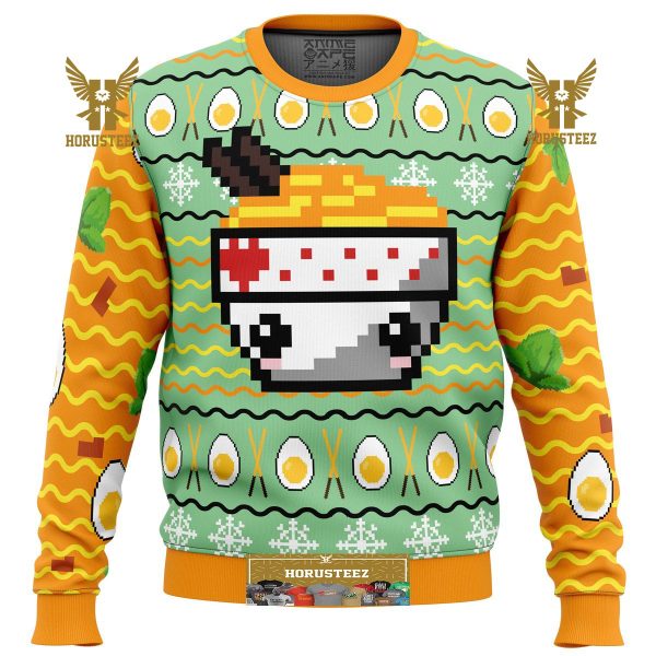 Ramen Gifts For Family Christmas Holiday Ugly Sweater