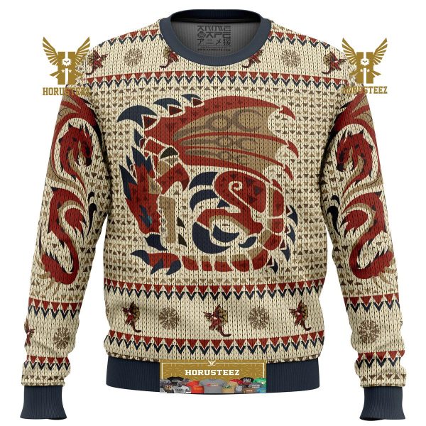 Rathalos Monster Hunter Gifts For Family Christmas Holiday Ugly Sweater