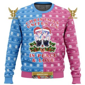 Re Zero Ram And Rem Christmas Gifts For Family Christmas Holiday Ugly Sweater