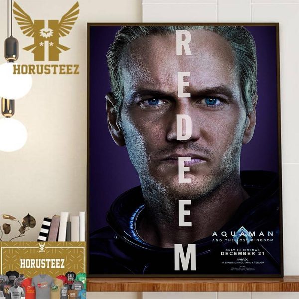 Redeem Patrick Wilson As Orm Marius In Aquaman And The Lost Kingdom Official Poster Home Decor Poster Canvas