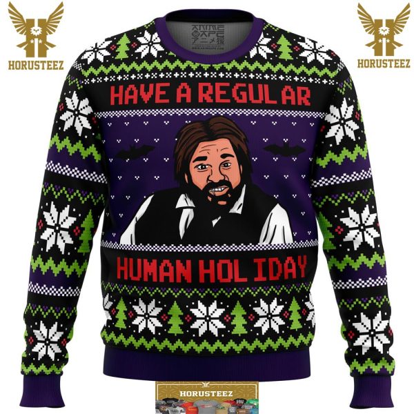 Regular Human Holiday What We Do In The Shadows Gifts For Family Christmas Holiday Ugly Sweater