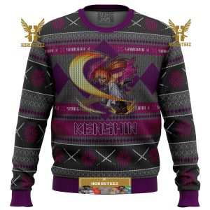 Rurouni Keshin Battousai Samurai X Gifts For Family Christmas Holiday Ugly Sweater