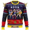 Sailor Moon Sitting On Moon Gifts For Family Christmas Holiday Ugly Sweater