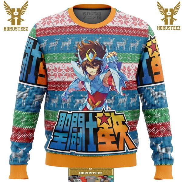 Saint Seiya Alt Gifts For Family Christmas Holiday Ugly Sweater