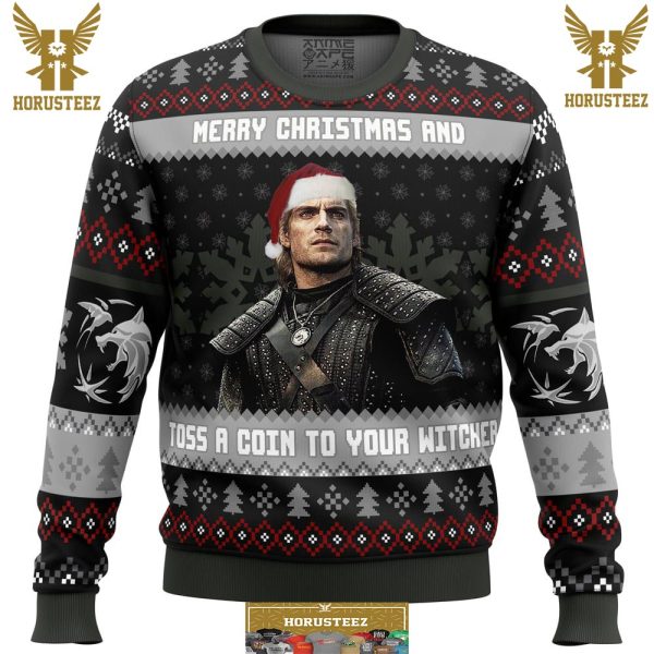 Santa Witcher The Witcher Gifts For Family Christmas Holiday Ugly Sweater