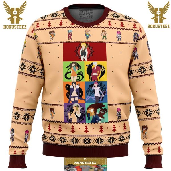 Seven Deadly Sins Minimal Gifts For Family Christmas Holiday Ugly Sweater