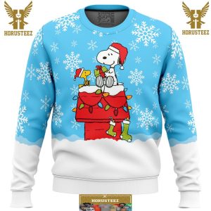 Snowy Christmas Snoopy Gifts For Family Christmas Holiday Ugly Sweater
